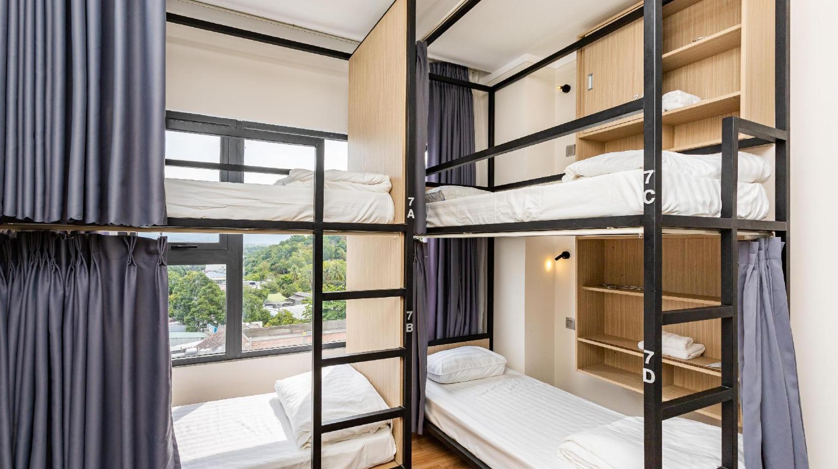 1 Person in 6-Bed Dormitory - Mixed, Lower Bunk - Room plan