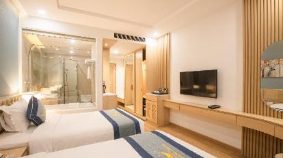 Premium Ocean View Twin Room - Bed