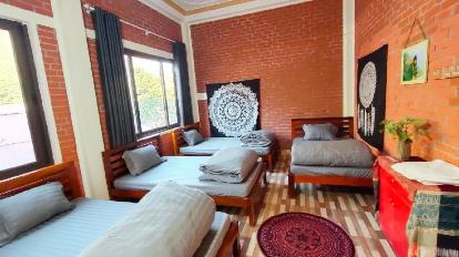 Room with 4 Single Beds - Balcony/terrace