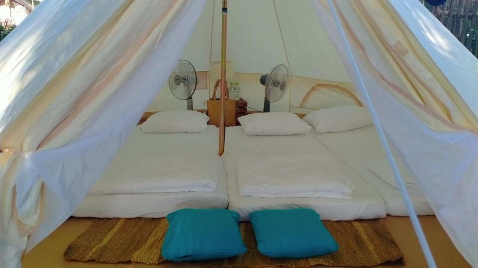 Sea View Family Canvas Tent - Bedroom