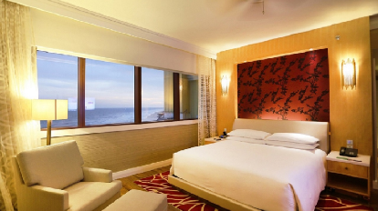 1 King Classic Ocean View Smoking - Bed