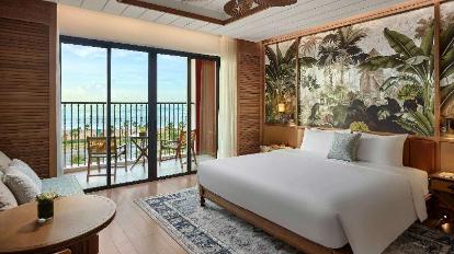 Executive King Room with Seaview - Bed