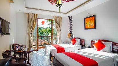 Deluxe Double or Twin Room with Balcony - Room plan