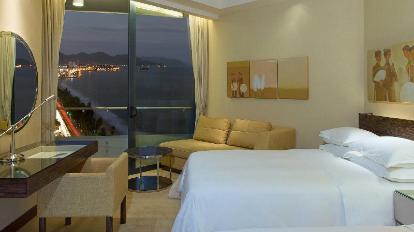 Guest room, 2 Twin or Single Bed(s), Ocean view, High floor - Room plan