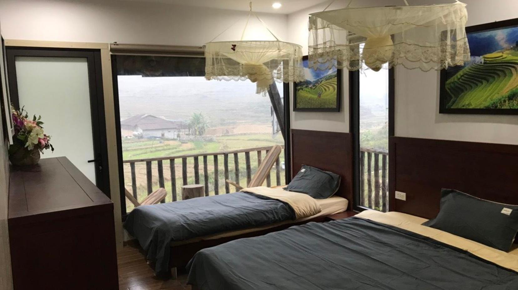 Deluxe Triple Room with balcony - Room plan