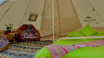 Glamping Double Room - Interior view