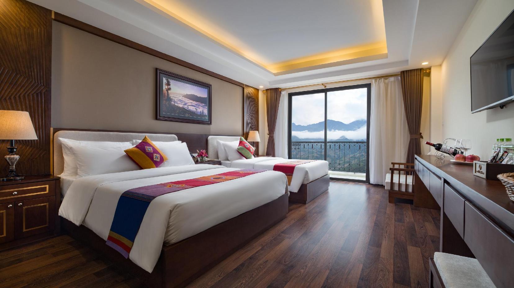 Premier Deluxe Twin Room Balcony - Room plan